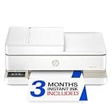 HP Envy 6555 Wireless All-in-One Color Inkjet Printer, Print, Scan, Copy, Duplex Printing Best-for-Home, 3 Month Trial of Instant Ink Included, AI-Capable (C2XR6A) Portobello