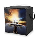 Backpack Airplane Comforter Storage Bag 70 L Large Clothes Storage Bins with Zippers And Handle Foldable Blanket Storage Bags Closet Organizers for Bedding Storage Containers