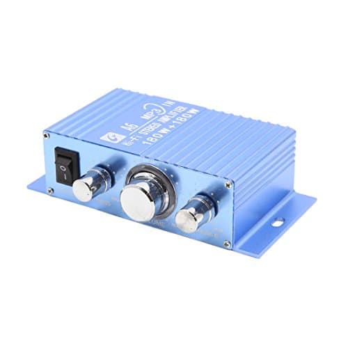 Ruilogod Blue 180W 12V 2 Channel Hi-Fi Stereo Audio DVD MP3 Amplifier for Car Motorcycle (id: 874 9e5 48f a5f 2ad