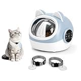 Updated RFID Smart Pet Feeder with Dual Collar Tags – Automatic Food Bowl with Scheduled Feeding Times, LCD Display, Voice Recorder, Supports Wet & Dry Food for Multi-Pet Households
