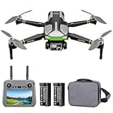 GPS Drones with Camera for Adults 4K, 5.7" FPV Touchscreen, 100-Min Flight Time, GPS Follow, Auto Return, Beginner Mode, Long Range Transmission, RC Quadcopter, Foldable RC Drone with 2 Batteries