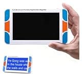 5 Inch HD Color LCD,3X-32X Adjustable Zoom, Equipped with Foldable Handle and AV Output, Simplified Button Design Ideal for Low Vision, Color Blindness and Amblyopia Users