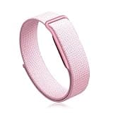KONXISA Nylon Band Compatible with Google Fitbit Air, Breathable Woven Replacement Watch Band, Adjustable Hook and Loop Sport Wristband, Fitness and Daily Wear, Pink