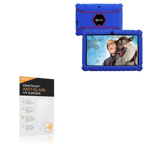 BoxWave Screen Protector Compatible With Contixo Kids Learning Tablet V8-2 - ClearTouch Anti-Glare Anti-UV EyeCare (2-Pack), Filters out Harmful Blue Light Reduce Fatigue