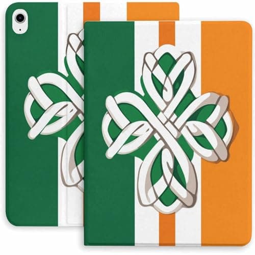 Irish Knot Flag Case for iPad 9/10/11th Mini 5/4/3/2/1(7.9in) Mini 6(8.3in) Mini 7(8.3in),Air 4/5/6/7,Pro 11in(2021/2022/2024)