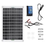 CORHAD 20w Portable Solar Charge Panel Kit with 36 Polyethylene Cells, High Output Efficiency and Good Weak Light Effect, for Car Batteries and Outdoor Hiking Power Charger