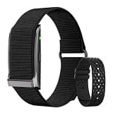 Smart Fitness Band, Lightweight Activity Tracker with Soft Nylon Strap, 120+ Sport Modes, Step Counter, Calorie & Active Time Tracking, Message Reminder, IP68 Water-Resistant, Android iOS (Black)