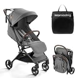 MAMAZING Ultra Air Lightweight Baby Travel Stroller with Carbon Fiber Frame, Compact & Airplane-Friendly, One-Handed Fold, 11.6 lbs, Perfect for Toddlers, Grey