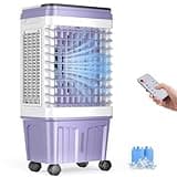 Swamp Cooler, 2500 CFM Windowless Portable Air Conditioners, Evaporative Air Cooler with 6.87 Gal Water Tank, 3 Speeds & 4 Modes, 120° Oscillation, 15H Timer Air Cooler for Home, Kitchen, Bedroom