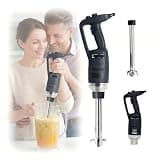 Heavy-Duty Commercial Stick Blender 500W, Variable Speed 4,000-16,000 RPM Immersion Hand Blender With 20" Stainless Steel Shaft, Anti-Splash Food Processor For Restaurant Catering