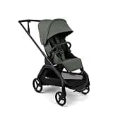 Bugaboo Dragonfly Plus Stroller Car Seat Compatible, One-Hand Compact Fold, Self-Standing, Full Suspension, XL Storage Basket 22 lbs, Reversible Reclining Seat – Forest Green