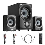 Acoustic Audio by Goldwood Bluetooth 2.1 Speaker System 2.1-Channel Home Theater Speaker System, with Optical/Aux/USB/SD Inputs Black (AA2172)