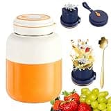 Portable Wireless Juicer Cup for Fruits Vegetables 28/45 Oz, Electric Juicer Cup with 38-Blades, Household Appliances Dual Lid Compact Usb Rechargeable Cordless Blender (White-28.2oz)