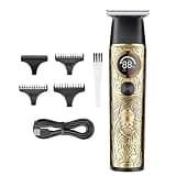 DAXXIN Hair Clippers, Cordless Hair Trimmer 0mm Zero Gapped Carving Clipper Detailer Barber Professional Electric Finish Cutting Machine