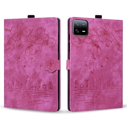 Tablet PC Case Compatible With Xiaomi Pad 7 / Xiaomi Pad 7 Pro 11.2 Inch Released 2024 Shockproof PU Leather Embossed Folding Stand Protective Cover Flip Case Card Slot Tablet PC Case Protective Case(