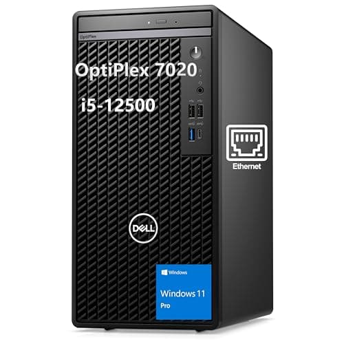 Dell OptiPlex 7020 7000 Series Tower Business Desktop Computer, Intel 6-Core i5-12500 (Beat i7-11700), 32GB DDR5 RAM, 1TB PCIe SSD, DVDRW, WiFi, RJ-45, HDMI, DisplayPort, Windows 11 Pro
