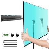Aquzee No Stud TV Wall Mount, Studless Drywall Mount TV Bracket for Most 32-70 TVs, No Damage, No Drill TV Hanger for Flat Screen, Low Profile, Holds up to 130 lbs, Max VESA 400x400mm