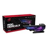 ASUS ROG Herculx GPU Anti-Sag Holder, Solid Zinc Alloy Construction, Easy Toolless Installation, Included Spirit Level, Adjustable Height, Wide Compatibility, Aura Sync RGB, 2 Year Warranty