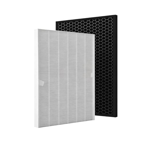 Replacement HEPA Activated Carbon Filter,Compatible For Toshiba Air Purifier CAF-C5K-R CAF-C5K-R(L) CAF-C5K-R(G),High Efficiency,Low Noise(1set)