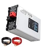 YXINHONGYUE 2500W/5000W Peak Split Phase Pure Sine Wave Inverter DC 72V 60V 48V 24V 12V to AC 240V 120V Voltage Converter for Home, Off-Grid, Power Inverter (48V to 220V),72v to 230v