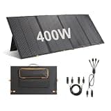 400W Portable Foldable Solar Panel,36V IP67, Kickstand+Cables