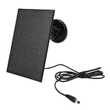 Generic 5W Security Camera Solar Panel, IP68 Monocrystalline Charger with Adjustable Bracket for Outdoor CCTV Camera