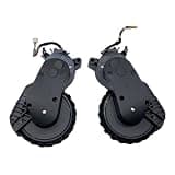 Silent Driving Wheel, Anti-Deviation Smooth Obstacle Crossing Compatible with Roborock Q7 M5+, Q7 L5+, Q7 TF+, Q7B, Q7T+, Q7 BF+ Robot Vacuum Cleaner(Black Wheel Set)