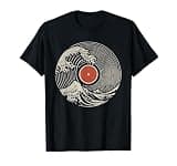 DJ Vinyl Record Sound Wave Turntable Disc Jockey Music Lover T-Shirt