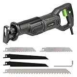 GALAX PRO 120V Reciprocating Saw, 6.0 Amp Corded Electric, for DIY & Contractor Cutting Wood/Metal/PVC Pipe, Variable Speed, 1-1/8" Stroke Length, 2800RPM, 6" Max Cut