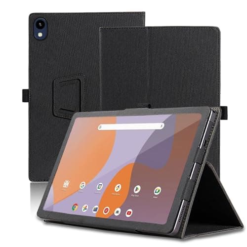 Case for onn. 8" 2024, onn. 8" 2024 Tablet Case, Folding Stand Protective Cover with Pencil Holder and Wrist Strap, Full Protection. (Black)