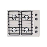 Summit 24" Gas Cooktop, 4 Burners, Electric Ignition, 115V-3 Gas Cooktop, Bisque - SNL033I