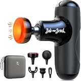 BOB AND BRAD Q2 Plus Mini Massage Gun with Heat, Pocket-Sized Heated Deep Tissue Massager, FSA Portable Muscle Massager Gun, Ultra Small & Quiet Travel Massage Gun for Pain Relief, HSA Eligible