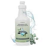 Steam & Go Demineralized Water for Steam Mop – Eucalyptus Mint Scent, 32 oz | Scented Floor Cleaner Solution, Ready-to-Use, Compatible with Any Steam Cleaner