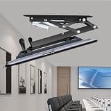 iumLeap Hidden Drop Down TV Lift, Motorized Ceiling TV Mount, Telescopic Electric TV Lift with Auto Lifting, 0-85° Flip Down, Fits 32-70 Inch TVs Motorized TV Stand