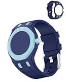Oshmirian for Swatch Royal Pop Watch Silicone Sport Band – Durable Outdoor Strap,Soft Breathable Wristband Replacement for Fitness,Hiking,Running,Everyday Wear(Sky Blue,at Three O'Clock)
