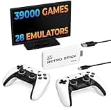 Retro Gaming Console Plug & Play Game Console for TV, 4K HD HDMI Video Console with Built-in 39,000 Classic Games, Dual 2.4G Wireless Controllers, Emulator Stick to Upgrade Nostalgia