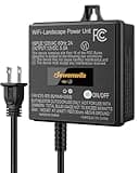 DEWENWILS 60W WiFi Low Voltage Transformer, 120V AC to 12V DC, Smart Outdoor Low Voltage Landscape Transformer with Timer, Work with Alexa & Google Home, Weatherproof for Landscape Lights