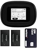 4G/5G Mobile Portable WiFi | Verizon Wireless Jetpack Inseego MiFi M1000 | Mobile Hotspot for Travel | RJ45 Ethernet Port | Speed Up to 2,4 Gbps | Use 8 hrs | EVDO-LINK Bundle (Standard)