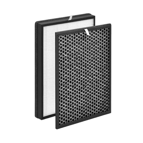 XD6077 XD6061 Replacement HEPA And Carbon Filter,Compatible For Rowenta PU6080 PU6080F0 PU6081 PU6080U0 Air Purifier,High Efficiency,Low Noise