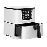 OBKSEB 5.5L Multifunction Air Fryer Chicken Oil Free Pizza Cooker Smart Touch LCD Electric Deep Airfryer