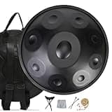 Handpan Drum for Performance 432Hz 440Hz, 22-Inch Steel Tongue Drum D Minor Kurd 9/10/12 Notes, Professional Hand Pan Instrument