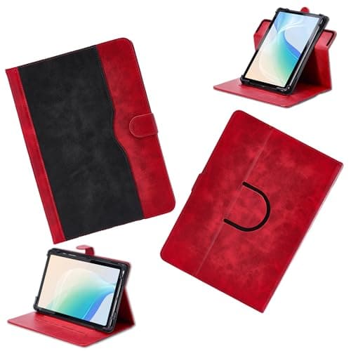 Case for Sky Kid 1 7.0-Inch Tablet Case 360 Degree Rotation Multi-Viewing Angels PU Leather Stand Folio Cover Red