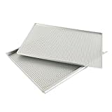 YunJove Sheet Puff Pastry Tray Cookie Pan Millefeuille Tray Two Layer Aluminum Perforated Surface Suitable for Family Gatherings Event, Thickness 2mm
