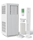 Garvee 8000 BTU Portable Air Conditioner, 3-in-1 Cooling, Dehumidifying & Fan for Rooms Up to 350 Sq. Ft | Quiet Sleep Mode | Energy-Saving 24-Hr Timer | AC Unit w/Remote & Full Window Kit, White