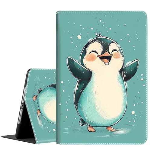 Case for Samsung Galaxy Tab S10 Ultra 2024/S9 Ultra 2023 14.6-Inch, SM-X920/X926B/X910/X916B Tablet, Durable Shockproof Protective Cover, Cute Penguin Happy