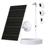 VUEBEE 7W Solar Panel Charger for Ring Stick Up Cam (2nd/3rd Gen) & Pro, Spotlight Cam Plus/Pro Battery, Solar Charger with USB-C to 3.5mm Adapter, IP66 Waterproof, 360° Mount, 8.8ft Cable