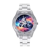 FekiLoot Watch for Men Big Face Stainless Steel Wrist Watch Personality