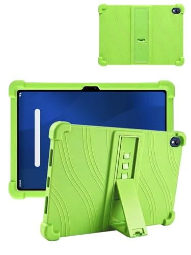 for onn 11" Core Tablet Android 16 2026 Model Protective case, ZBAGUG Shockproof Lightweight Silicone Protective Cover with Stand, Child-Friendly Protection, Easy to Clean Design, Green.