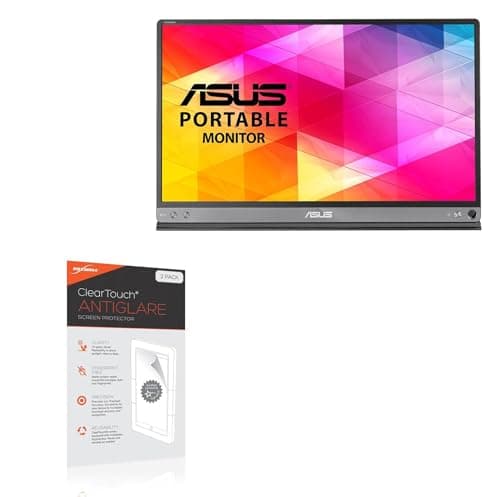 BoxWave Screen Protector Compatible With ASUS MB16AHP - ClearTouch Anti-Glare (2-Pack), Anti-Fingerprint Matte Film Skin