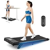 THERUN 8% Walking Pad with Incline,Under Desk Walking Pad for Home Office,2.5 HP APP Walking Pad Treadmill,265 lbs Capacity LED Screen with Remote Control,Portable Large Walking Pad